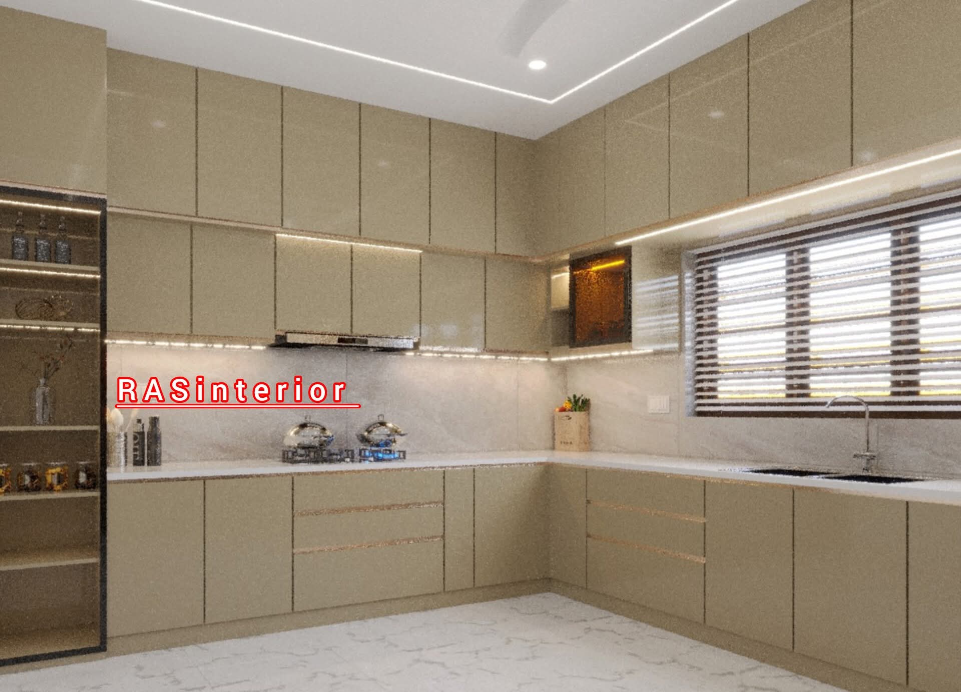 Champagne Gold Kitchen